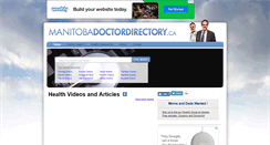 Desktop Screenshot of manitobadoctordirectory.ca