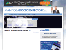 Tablet Screenshot of manitobadoctordirectory.ca
